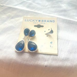 Blue teardrop  earrings
